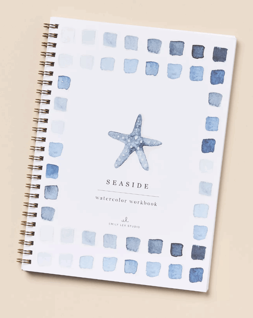 Ocean themed watercolor set for creative Cancer zodiac